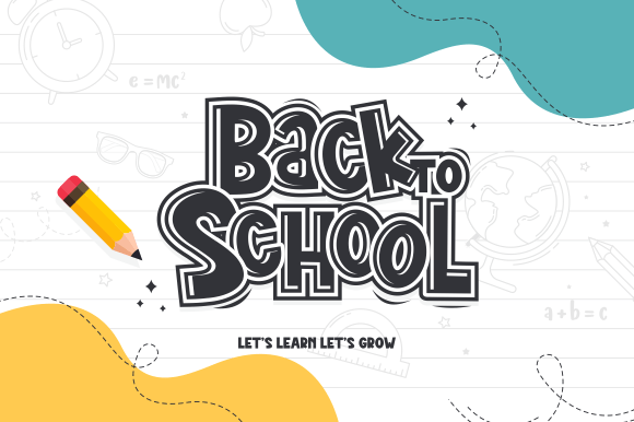 Back to School Banner Playful Typography: A Fun and Functional Design Tool