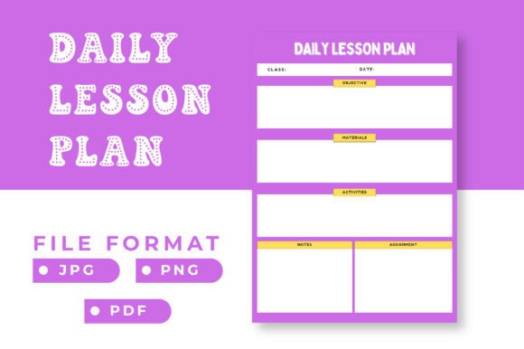 Back to School - Daily Lesson Plan: Streamline Your Teaching with Style and Structure