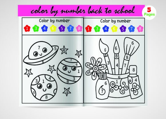 Back to School Math Color by Number