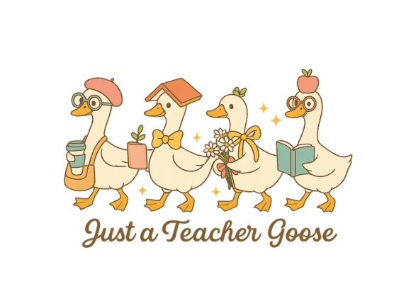 Back to School Teacher Goose PNG: A Creative Asset for Educators and Designers