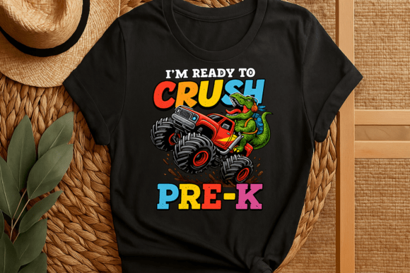 Crush Pre K Back to School T-shirt Png: A Versatile Design for Personal and Commercial Use