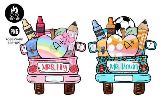 Custom Teacher Truck Back to School PNG: A Creative Way to Celebrate Educators