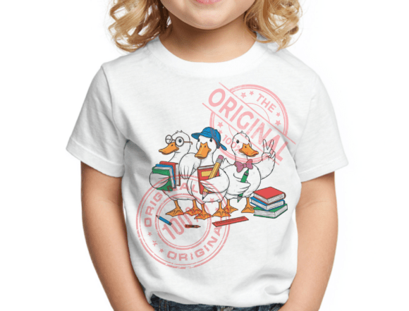 Goose Back to School PNG for Kindergarten