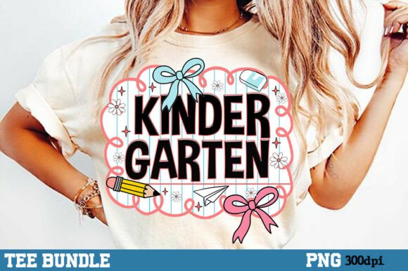 Kinder Garten PNG, Back to School Shirt: A Versatile Design for Educators and Creators
